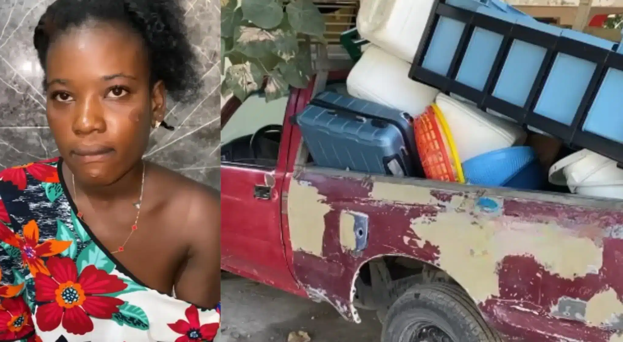 Mujer suceso con su pareja Haitiano