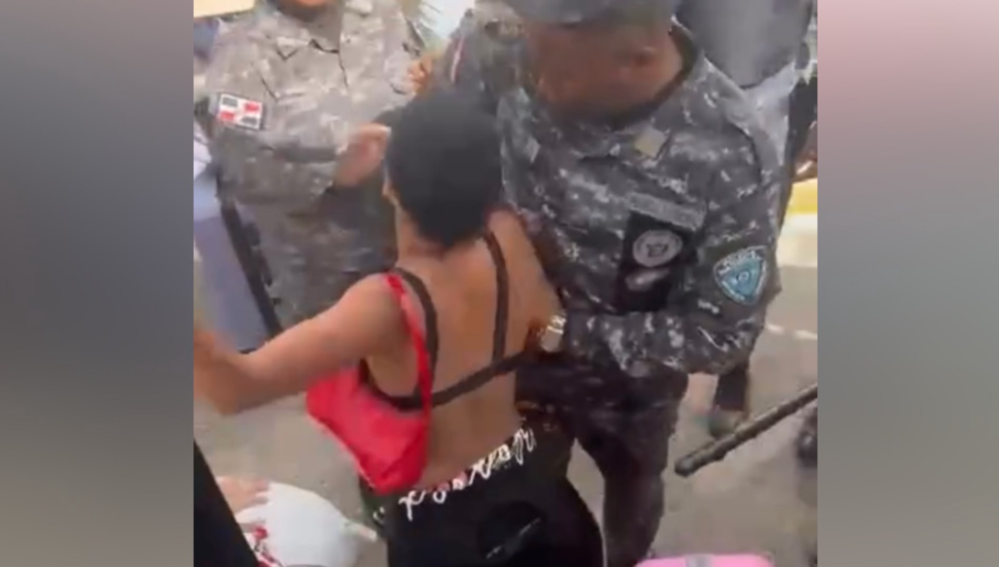 Operativo conjunto en calles de Sosúa
