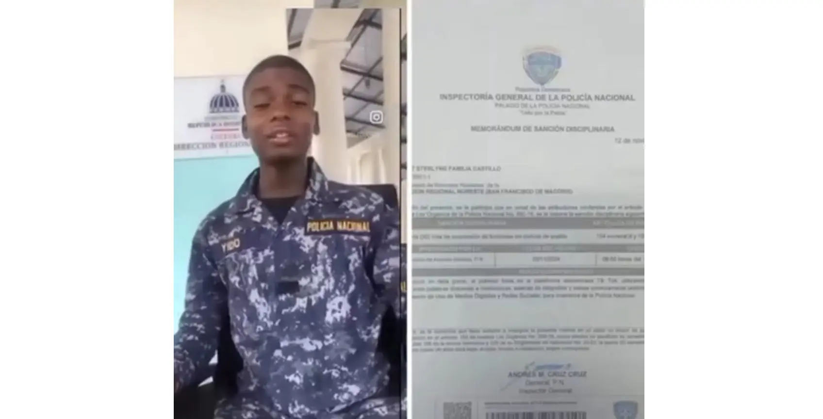 Policía Nacional sanciona a agente por grabar contenido en TikTok