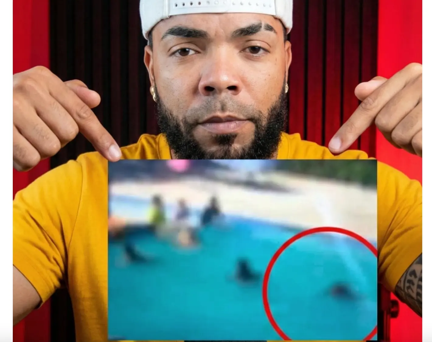 Ahí lo tienen el de Stephora luchando por salir de la piscina